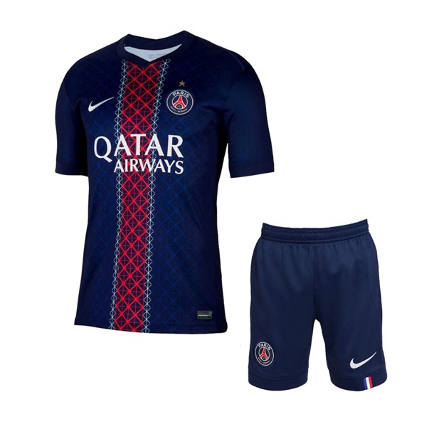 Camiseta PSG Primera equipo Con Estrella Niño 2025-26